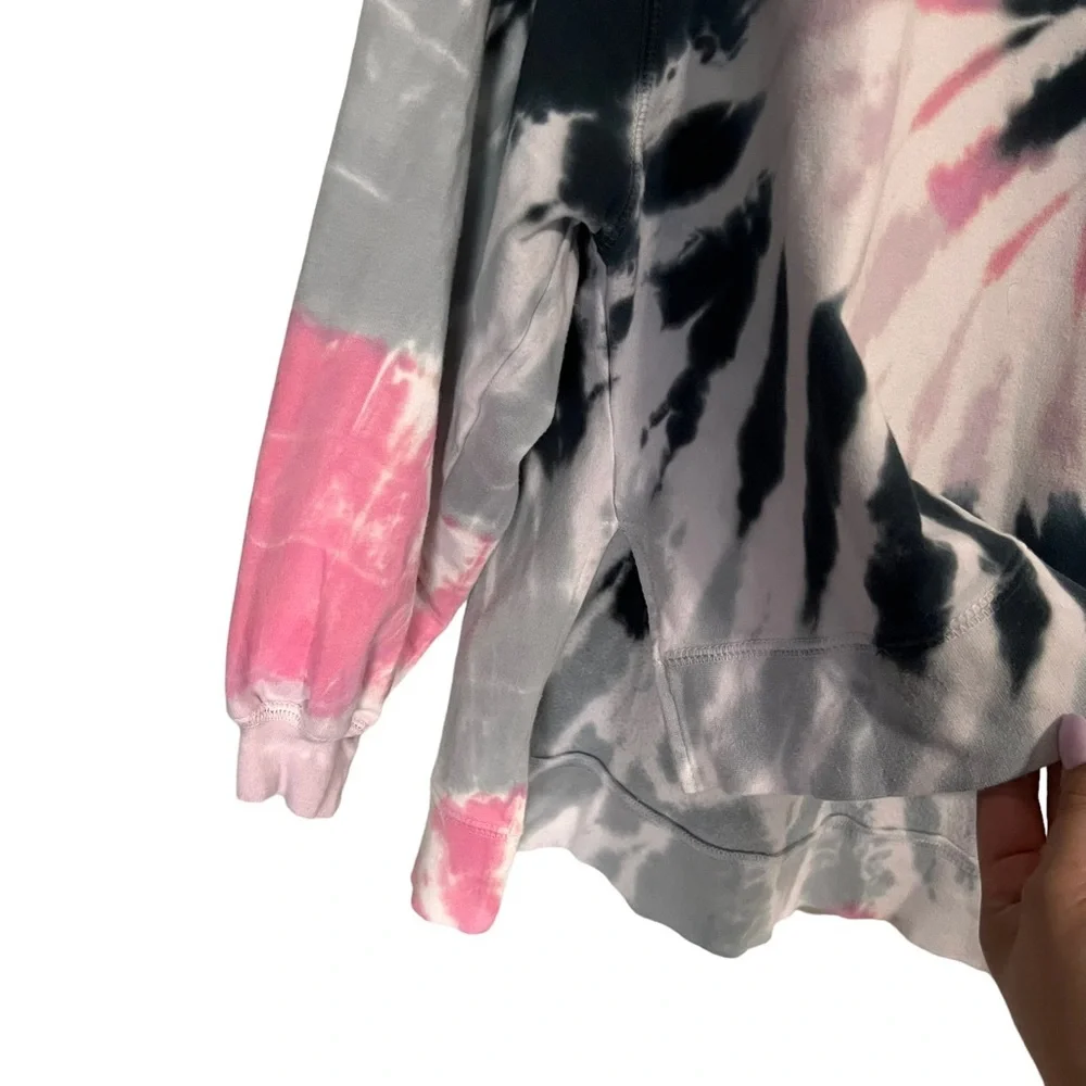 Electric & Rose Tie-Dye Epic Neil Hi-Low Sweatshirt, Small - Picture 4 of 11